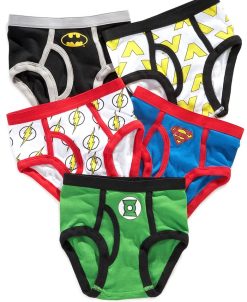 DC COMICS Justice League 5-Pk. Cotton Briefs, Little Boys & Big Boys