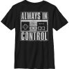 Fifth Sun Nintendo Big Boy's Super Nintendo Big Boy's Always In Control Square Short Sleeve T-Shirt