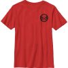 Fifth Sun Marvel Big Boy's Spider Man Pocket Mask Symbol Short Sleeve T-Shirt