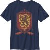 Fifth Sun Harry Potter The Deathly Hallows Gryffindor Crest Little And Big Boy Short Sleeve T-Shirt