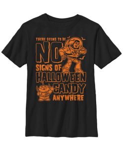 Fifth Sun Disney Pixar Toy Story Big Boys Buzz Lightyear No Signs Of Halloween Candy Short Sleeve T-Shirt