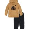 CATerpillar Toddler Boys R Signature Pullover Hoodie With Fleece Joggers Set, 2 Piece