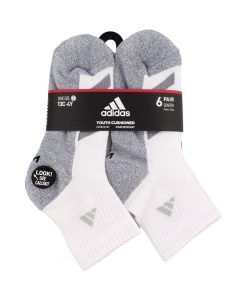 ADIDAS Big Boys Cushioned Angle Stripe Quarter Sock Pack Of 6 -Carter’s Shop 21242321 fpx