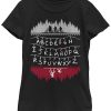 Fifth Sun Big Girls Stranger Things Alphabet Lights T-shirt