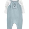Carter's™ Baby Boys Long Sleeved Top And Coverall With Bear Pocket 2 Piece Set