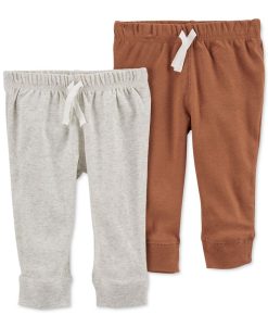 Carter's™ Baby Boys Or Baby Girls Pull On Cotton Pants, Pack Of 2