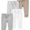 Carter's™ Baby Boys Or Baby Girls Cotton Pants, Pack Of 4