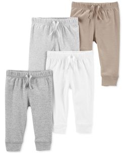 Carter's™ Baby Boys Or Baby Girls Cotton Pants, Pack Of 4