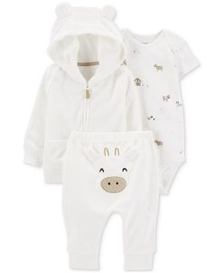 Carter's™ Baby Boys Or Baby Girls Bodysuit, Cardigan And Pants, 3 Piece Set