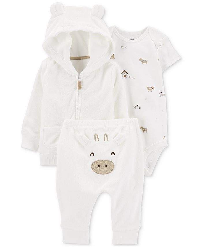 Baby Boys Or Baby Girls Bodysuit, Cardigan And Pants, 3 Piece Set Carter's™ Baby Boys Or Baby Girls Bodysuit, Cardigan And Pants, 3 Piece Set -Carter’s Shop