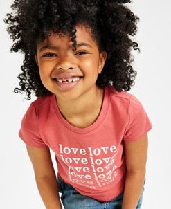 Epic Threads Oddler & Little Girls Love Graphic T-Shirt, Created For Macy's -Carter’s Shop 21761381 fpx