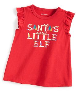 First Impressions Baby Girl Santa's Elf Top, Created For Macy's