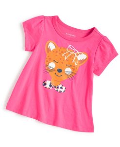 First Impressions Baby Girls Charlotte Cheetah Top, Created For Macy's