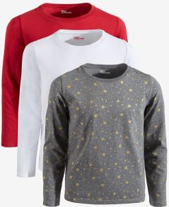 Epic Threads Little Girls 3-Pack Long-Sleeve Shirts, Created For Macy's