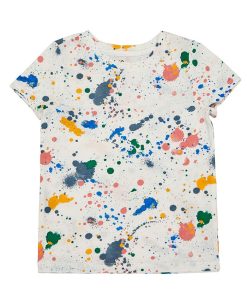 Epic Threads Little Girls Rainbow Splatter Graphic T-shirt, Created For Macy's