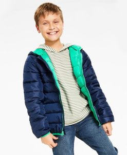 Epic Threads Boys Packable Jacket With Bag, Created For Macy's