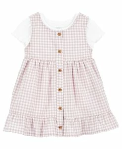 Carter's™ Baby Girls Gingham Bodysuit And Dress Set, 2 Piece