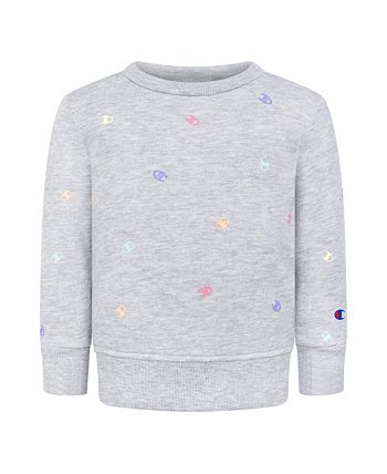 Baby Girls All Over Print Tossed C Fleece Crew And Repeat C Fleece Joggers, 2 Piece Set Champion Baby Girls All Over Print Tossed C Fleece Crew And Repeat C Fleece Joggers, 2 Piece Set -Carter’s Shop