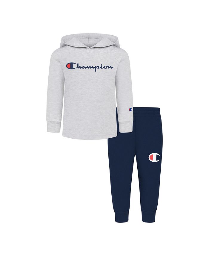 Baby Boys Essential Signature Hooded T-shirt And Joggers, 2 Piece Set Champion Baby Boys Essential Signature Hooded T-shirt And Joggers, 2 Piece Set -Carter’s Shop