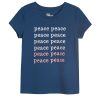 Epic Threads Little Girls 'Peace' Graphic T-shirt, Created For Macy's