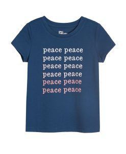 Epic Threads Little Girls 'Peace' Graphic T-shirt, Created For Macy's