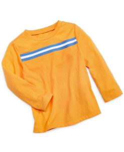 First Impressions Baby Boys Sporty Taped Long Sleeve Shirt, Created For Macy's