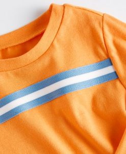 First Impressions Baby Boys Sporty Taped Long Sleeve Shirt, Created For Macy's -Carter’s Shop 22477886 fpx