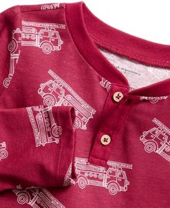 First Impressions Baby Boys Fire Truck Long Sleeve Henley Shirt, Created For Macy's -Carter’s Shop 22477912 fpx