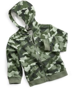 First Impressions Baby Boys Camouflage Zip Up Hoodie, Created For Macy's