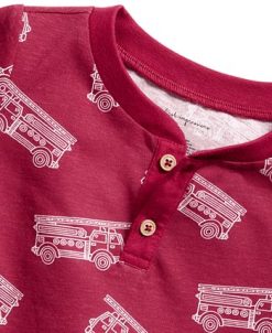 First Impressions Toddler Boys Fire Truck Henley T Shirt, Created For Macy's -Carter’s Shop 22478055 fpx