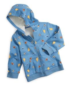 First Impressions Baby Boys Sports Zip Up Hoodie, Created For Macy's