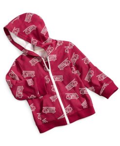 First Impressions Toddler Boys Fire Truck Zip Up Hoodie, Created For Macy's
