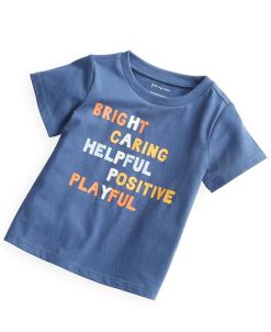 First Impressions Baby Boys Happy Graphic T Shirt, Created For Macy's
