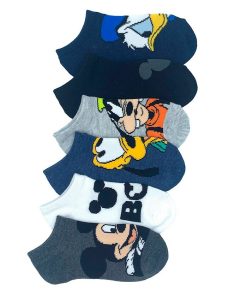 Mickey Mouse Big Boys Mickey Friends No Show Socks, Pair Of 6