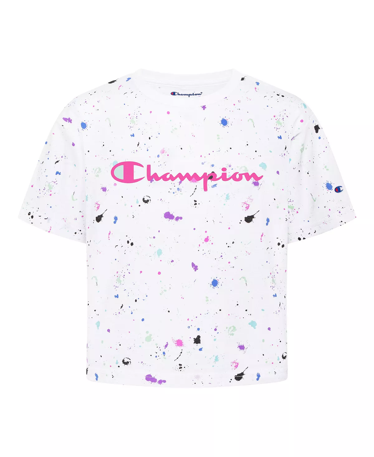 Little Girls Paint Splatter All Over Print Boxy T-shirt Champion Little Girls Paint Splatter All Over Print Boxy T-shirt -Carter’s Shop