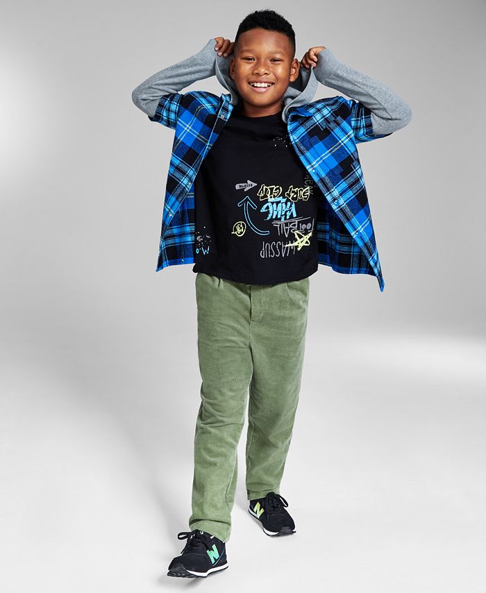 Big Boys Cotton Flannel Jacket, Created For Macy's Epic Threads Big Boys Cotton Flannel Jacket, Created For Macy's -Carter’s Shop