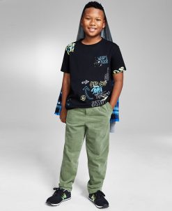 Epic Threads Big Boys Blaise Cotton T-Shirt, Created For Macy's