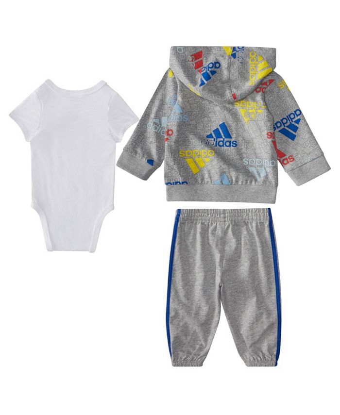 Baby Boys 3-Piece Printed French Terry Jacket Set ADIDAS Baby Boys 3-Piece Printed French Terry Jacket Set -Carter’s Shop