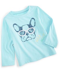 First Impressions Toddler Boys Long Sleeve Dog Shirt, Created For Macy's
