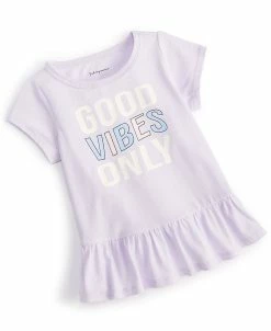 First Impressions Baby Girls Wavy Vibes Peplum Top, Created For Macy's
