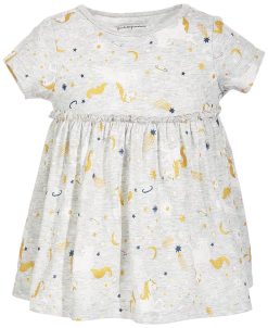 First Impressions Baby Girls Short Sleeve Flying Unicorns Tunic, Created For Macy's