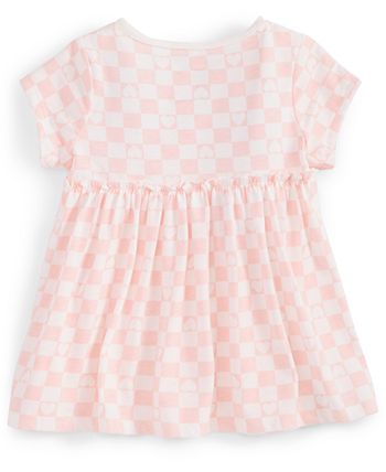 Baby Girls Short Sleeve Heart Checkered Ruffle Tunic, Created For Macy's First Impressions Baby Girls Short Sleeve Heart Checkered Ruffle Tunic, Created For Macy's -Carter’s Shop 22723517 fpx 1