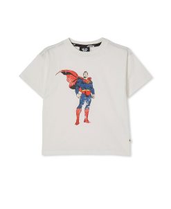 COTTON ON Little Girls Superman License Drop Shoulder Short Sleeve Tee