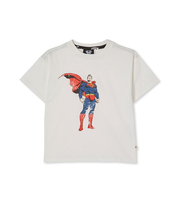 Little Girls Superman License Drop Shoulder Short Sleeve Tee COTTON ON Little Girls Superman License Drop Shoulder Short Sleeve Tee -Carter’s Shop