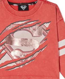 COTTON ON Little Girls Superman Cropped Long Sleeve Tee -Carter’s Shop 22765653 fpx 1