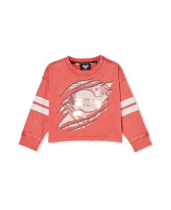 COTTON ON Big Girls Superman Cropped Long Sleeve Tee