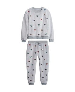 Epic Threads Oddler Girls Heart Cozy Sweatshirt And Pant Set, Created For Macy's