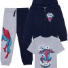 Marvel Hybrid Little Boys Spiderman Fleece 3 Piece Set