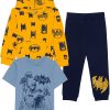 DC COMICS Hybrid Little Boys Batman Fleece 3 Piece Set