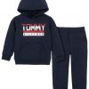 Tommy Hilfiger Baby Boys Fleece Signature Hoodie And Joggers Set, 2 Piece